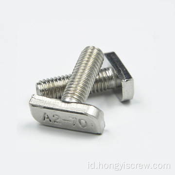 Baut track t stainless steel 15mm untuk rumah kaca